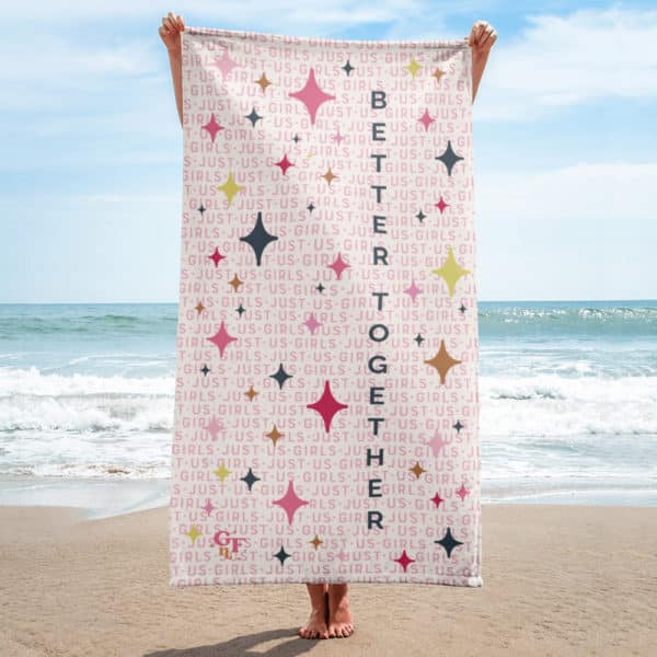 far out and fabulous terrific towel - sparkles