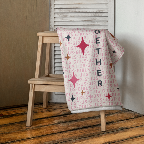 Far Out & Fabulous Terrific Towel - Sparkles Pink - bench