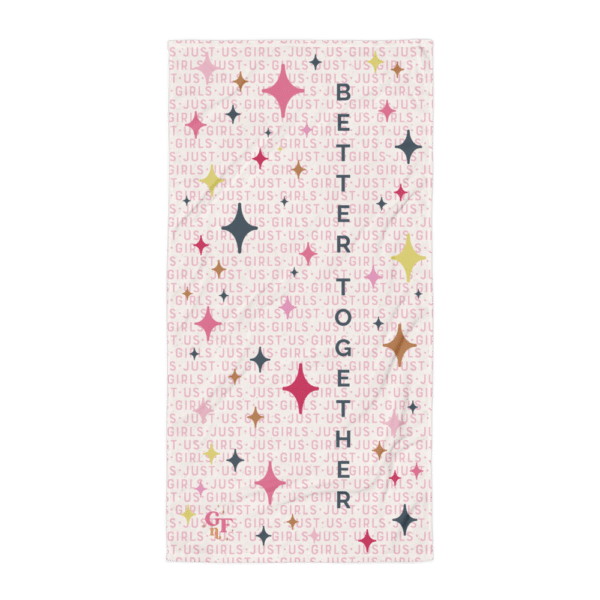 Far Out & Fabulous Terrific Towel - Sparkles Pink - Flat Lay