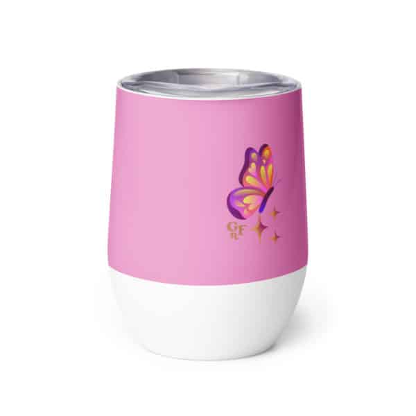 wine tumbler side celebrate queen lavendar rose