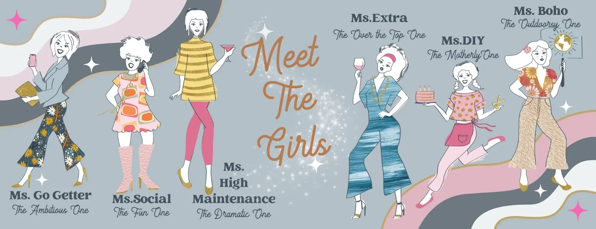 Hero Banner - The Girls Of Giflrfiriend Nation with taglines