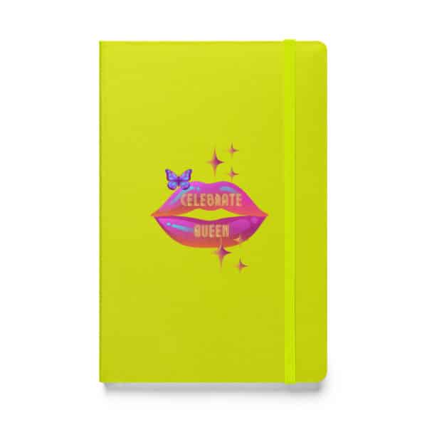 hardcover-bound-notebook-lime-front-celebrate-queen