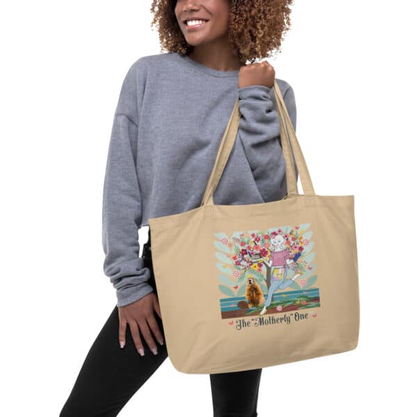 large-organic-cotton-tote-oyster-front-woman-holding-ms-diy.