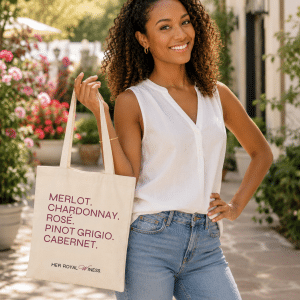 Her Royal Winess Wine Names Tote Bag